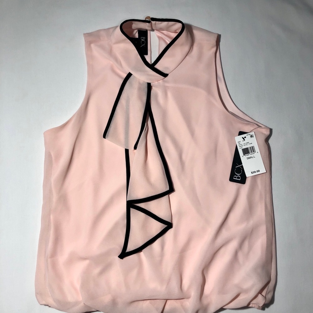 BCX Contrast Bow Blouse - Picture 3 of 3